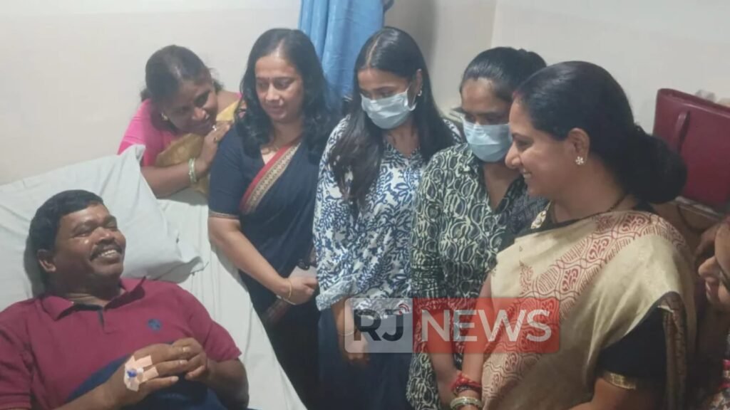 అనారోగ్యంతో బాధపడుతున్న బీఆర్ఎస్ నేత మారన్నను పరామర్శించిన కవిత