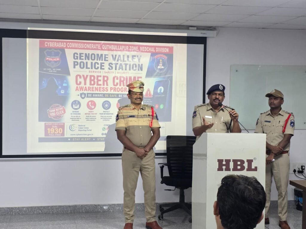 సైబర్‌ నేరాలపై అప్రమత్తంగా ఉండాలి..! హెచ్‌బీఎల్‌ కంపెనీలో అవగాహన కార్యక్రమం