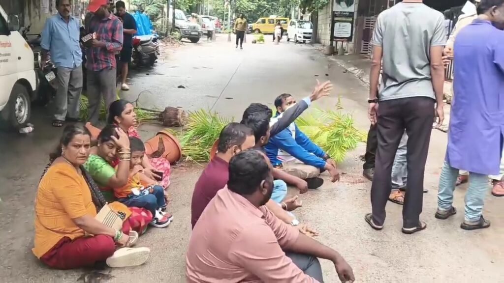 బృందావన్ ఆస్పత్రిలో మహిళ మృతి – వైద్యుల నిర్లక్ష్యమే కారణమంటూ బంధువుల ఆందోళన