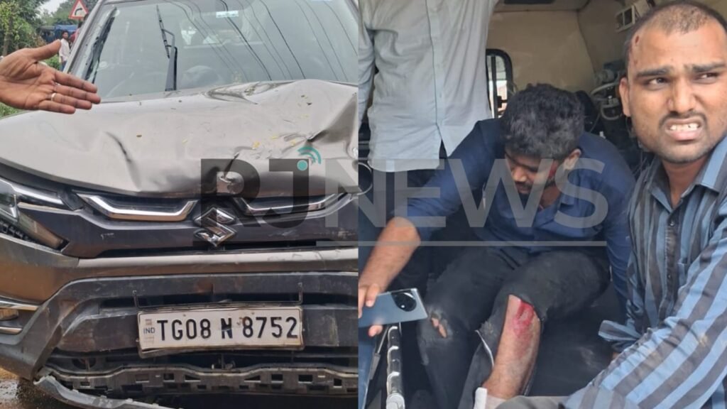 మద్యం మత్తులో బ్రీజా కారు బీభత్సం