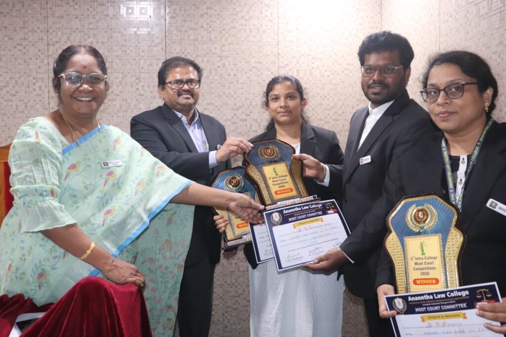 ఐపీఆర్ లో ఆర్టిఫిషియల్ ఇంటెలిజెన్స్ పై అనంత లా కాలేజీలో మూట్ కోర్ట్ పోటీలు