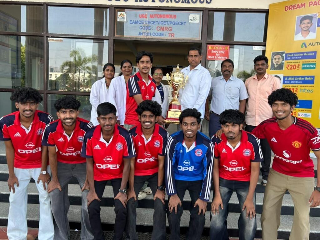 నల్సార్ ఫుట్‌బాల్ ఛాంపియన్‌షిప్‌లో సీఎంఆర్ నర్సింగ్ కళాశాల విజేత